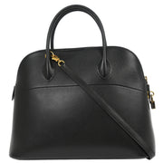 Hermes Black Sikkim Bolide 35 Handbag 2way 22C Square:B 166760