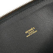 Hermes Black Sikkim Bolide 35 Handbag 2way 22C Square:B 166760