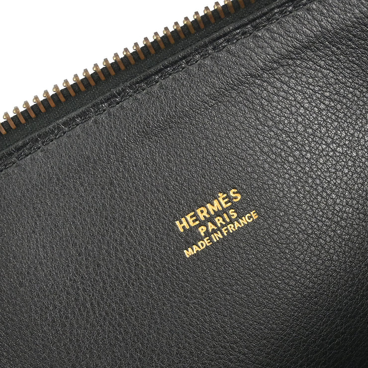 Hermes Black Sikkim Bolide 35 Handbag 2way 22C Square:B 166760
