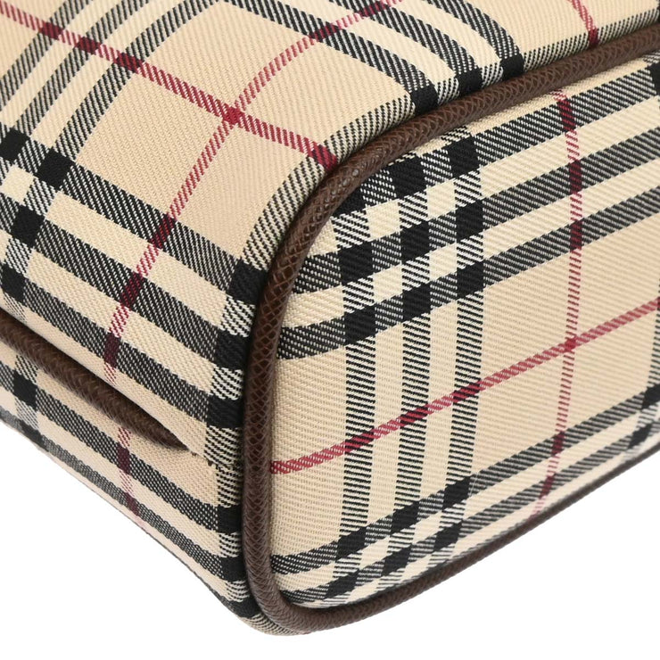 Burberry Beige Brown Burberry Check Tote Handbag 166761