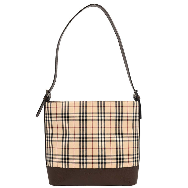 Burberry Beige Brown Burberry Check Shoulder Bag 166762