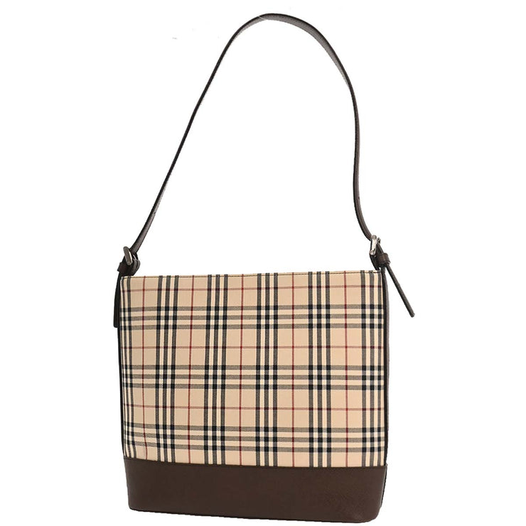 Burberry Beige Brown Burberry Check Shoulder Bag 166762