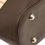 Burberry Beige Brown Burberry Check Shoulder Bag 166762