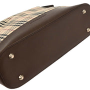 Burberry Beige Brown Burberry Check Shoulder Bag 166762