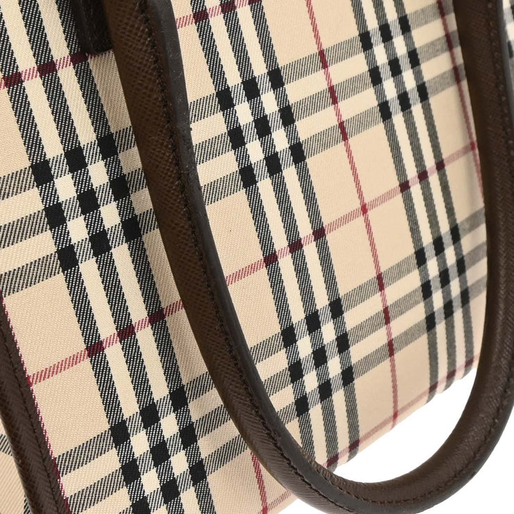 Burberry Beige Brown Burberry Check Tote Handbag 166763
