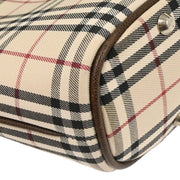 Burberry Beige Brown Burberry Check Tote Bag 166765