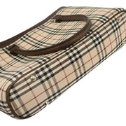Burberry Beige Brown Burberry Check Tote Bag 166765