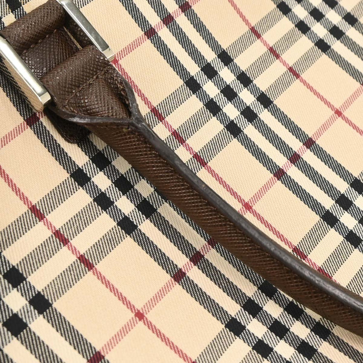 Burberry Beige Brown Burberry Check Tote Bag 166765