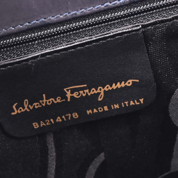 Salvatore Ferragamo Navy Vara Bow Handbag BA214178 166769