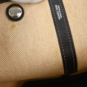 Hermes Beige Toile H Buffalo Garden Party 36 PM Tote Bag J Square:J 166771