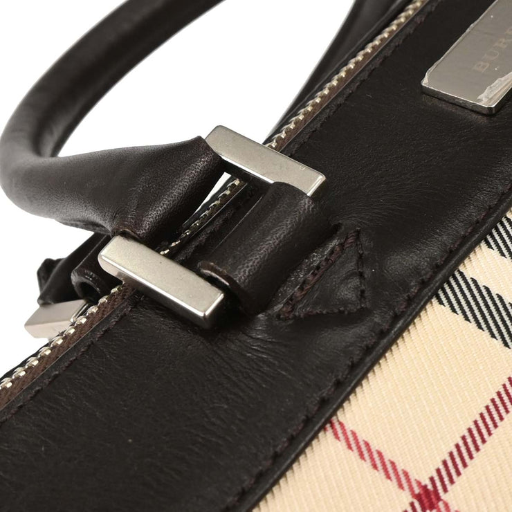 Burberry Beige Burberry Check Handbag 166774