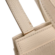 Salvatore Ferragamo White LeaVara Bow 2way Handbag BA214178 166775