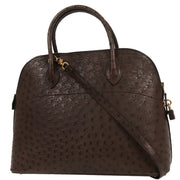 Hermes Cacao Ostrich Bolide 35 Handbag 2way Circle:Y 21C 166776