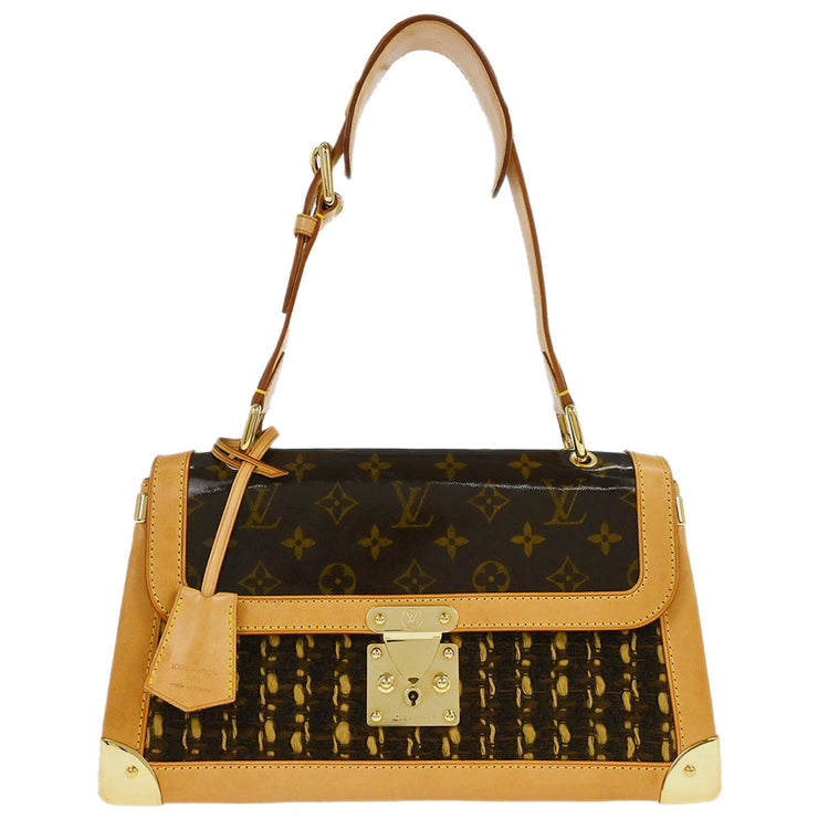 Louis Vuitton Tweed PVC Monogram Tweedy Handbag M92820 SR1003 166778