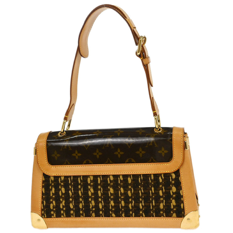 Louis Vuitton Tweed PVC Monogram Tweedy Handbag M92820 SR1003 166778
