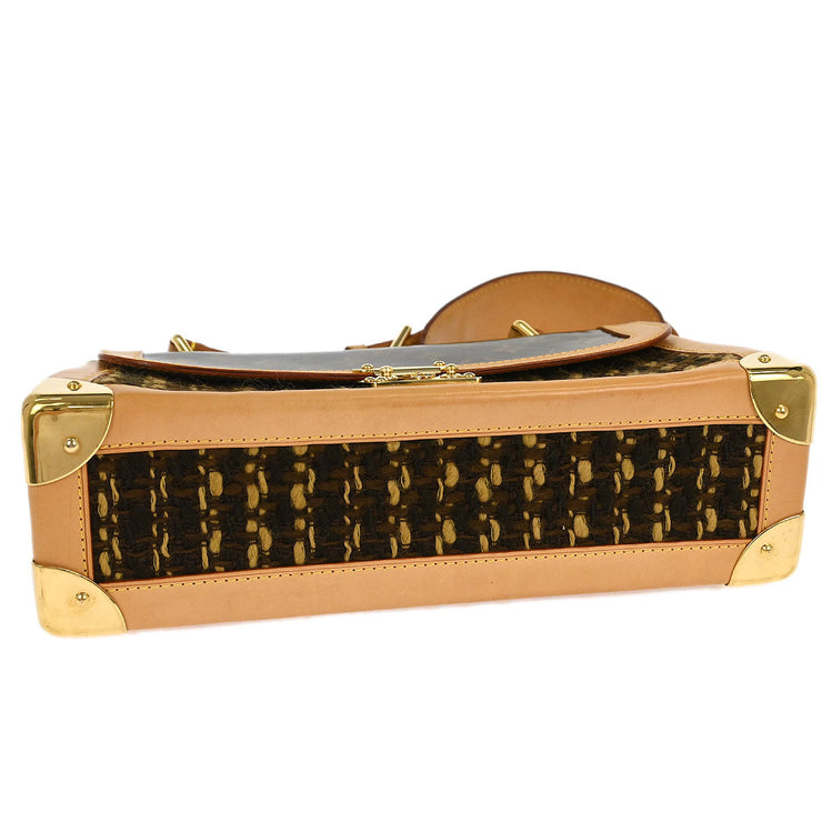 Louis Vuitton Tweed PVC Monogram Tweedy Handbag M92820 SR1003 166778