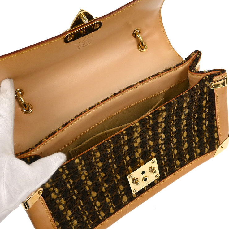 Louis Vuitton Tweed PVC Monogram Tweedy Handbag M92820 SR1003 166778