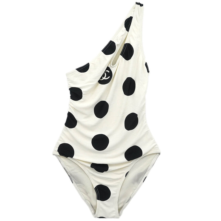 Chanel Swimwear Swimsuit White 97P #38 170571