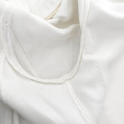 Chanel Single Breasted Collarless Jacket White #44 171669