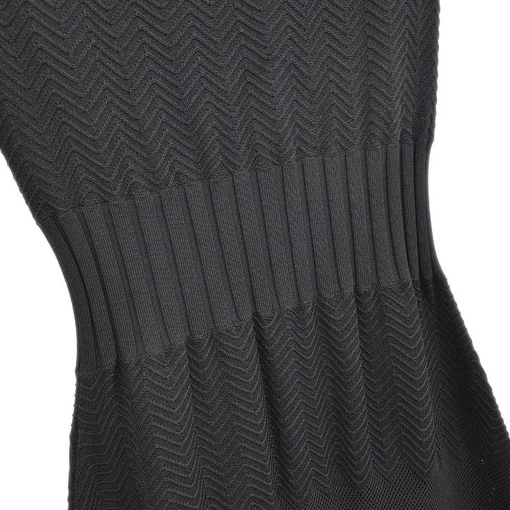 Chanel Short Sleeve Dress Black 08A #36 171709
