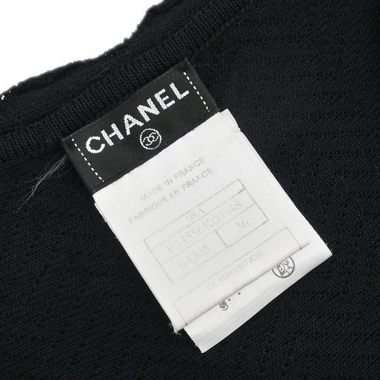 Chanel Short Sleeve Dress Black 08A #36 171709