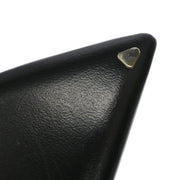 Louis Vuitton * Pumps Shoes Black Leather MA1028 #37 1/2 173441