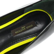 Louis Vuitton * Pumps Shoes Black Leather MA1028 #37 1/2 173441