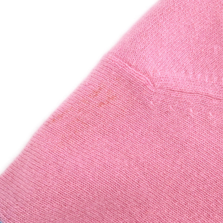 Chanel Ensemble Cardigan Short Sleeve Top Pink #40 #36 175712