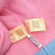 Chanel Ensemble Cardigan Short Sleeve Top Pink #40 #36 175712