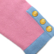 Chanel Ensemble Cardigan Short Sleeve Top Pink #40 #36 175712