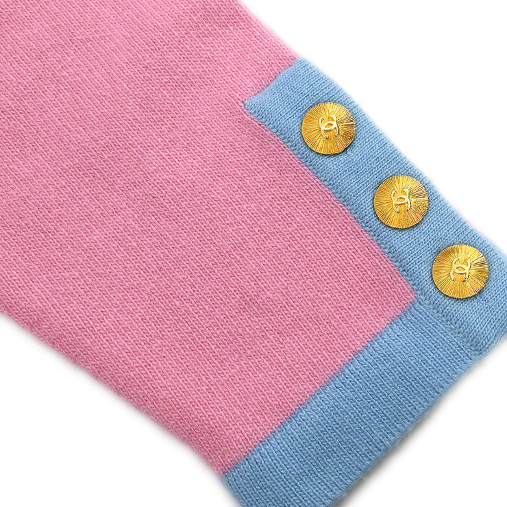 Chanel Ensemble Cardigan Short Sleeve Top Pink #40 #36 175712