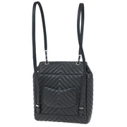 Chanel Black Lambskin Chevron Urban Spirit Backpack 175900