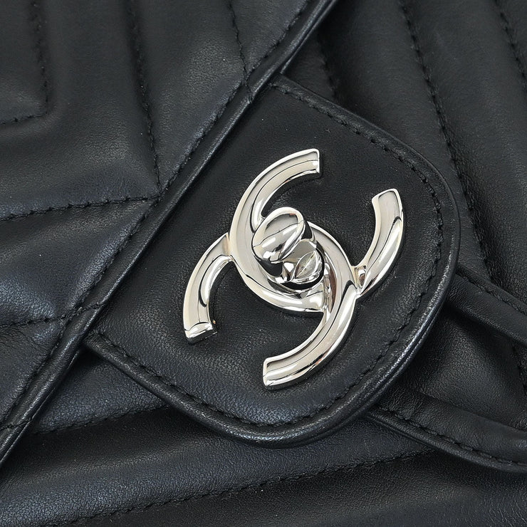 Chanel Black Lambskin Chevron Urban Spirit Backpack 175900