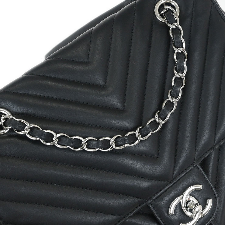 Chanel Black Lambskin Chevron Urban Spirit Backpack 175900
