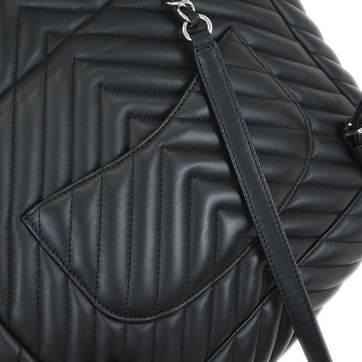 Chanel Black Lambskin Chevron Urban Spirit Backpack 175900