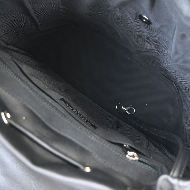 Chanel Black Lambskin Chevron Urban Spirit Backpack 175900