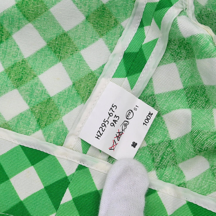 Yves Saint Laurent Single Breasted Collarless Jacket Green HZ295-675 #36 176529