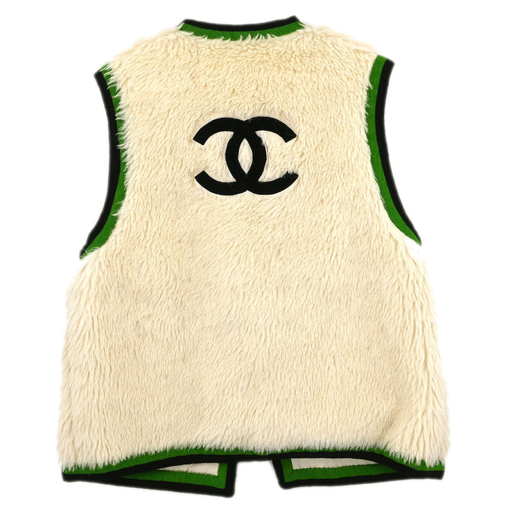 Chanel Sleeveless Vest Jacket White 176532