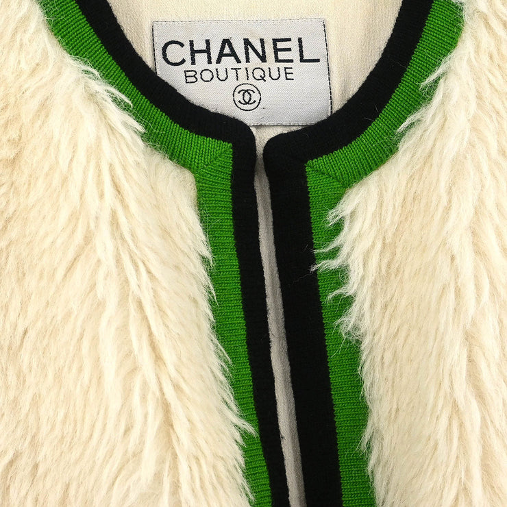 Chanel Sleeveless Vest Jacket White 176532