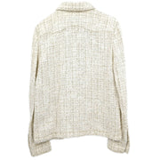 Chanel Single Breasted Jacket White 01P #42 176713