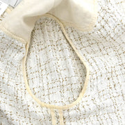 Chanel Single Breasted Jacket White 01P #42 176713