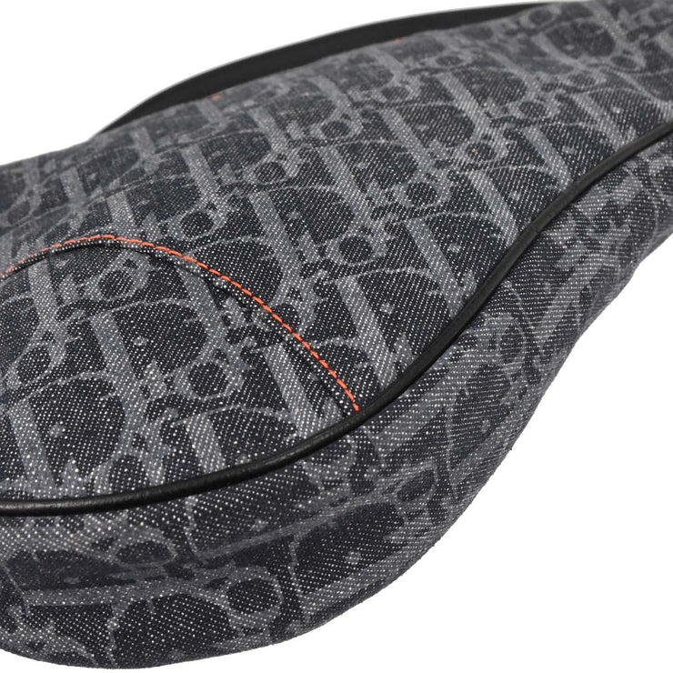 Christian Dior Navy Denim Trotter Saddle Handbag MC1005 176810
