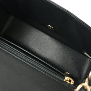 Chanel Black Lambskin Chevron Single Flap Shoulder Bag 177006