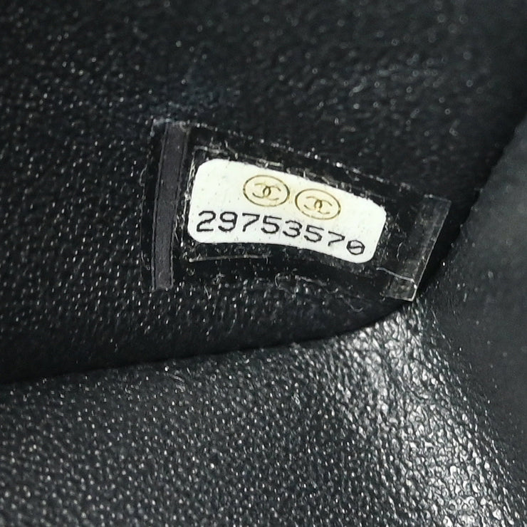 Chanel Black Lambskin Chevron Single Flap Shoulder Bag 177006