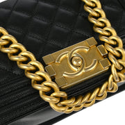 Boy Chanel Black Calfskin Small Chain Shoulder Bag 177010