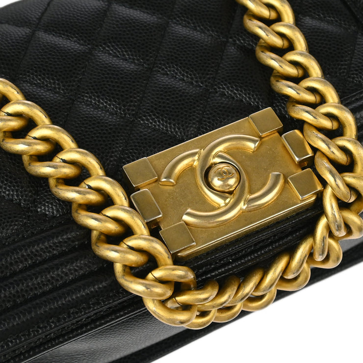 Boy Chanel Black Calfskin Small Chain Shoulder Bag 177010