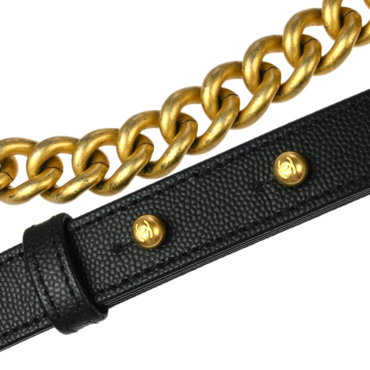Boy Chanel Black Calfskin Small Chain Shoulder Bag 177010