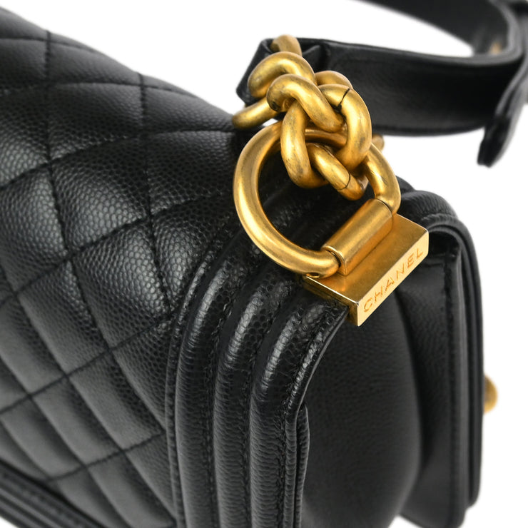 Boy Chanel Black Calfskin Small Chain Shoulder Bag 177010