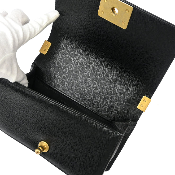 Boy Chanel Black Calfskin Small Chain Shoulder Bag 177010