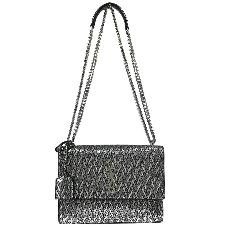 Yves Saint Laurent Silver Sunset Shoulder Bag ADM.442906.0618 177014